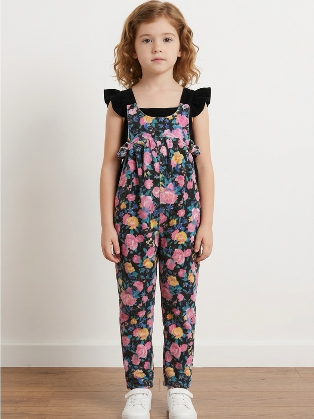 100% Cotton Vintage Overalls | Foral Pattern | Vintage | Baby | 12 Months